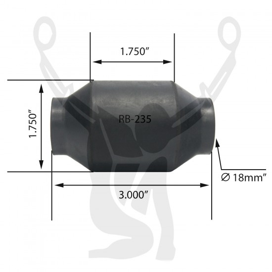 RB-235 Rubber Encased Bushing RB-235 Rubber Encased Bushing