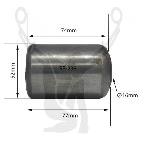 RB-238 Rubber Encased Bushing