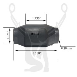 RB-243 Rubber Encased Bushing