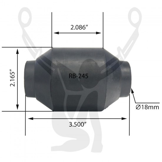 RB-245 Rubber Encased Bushing