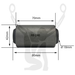 RB-246 Rubber Encased Bushing