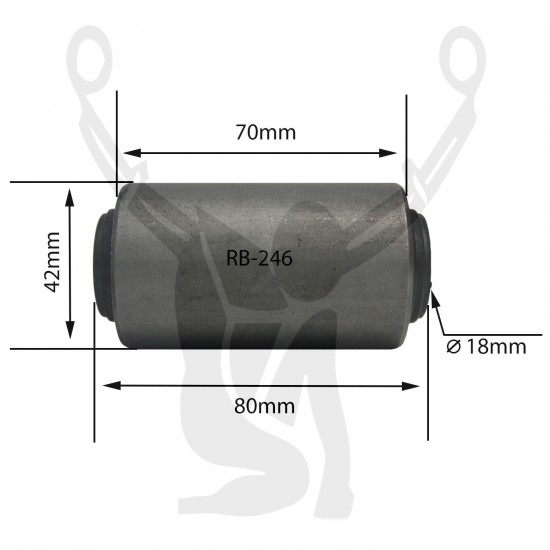 RB-246 Rubber Encased Bushing
