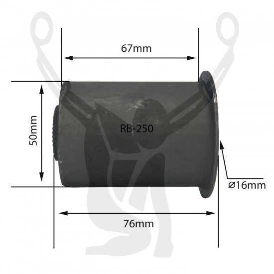 RB-250 Rubber Encased Bushing RB-250 Rubber Encased Bushing