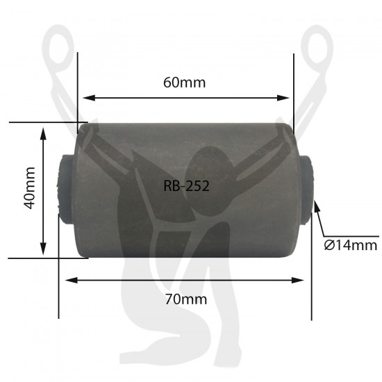 RB-252 Rubber Encased Bushing RB-252 Rubber Encased Bushing