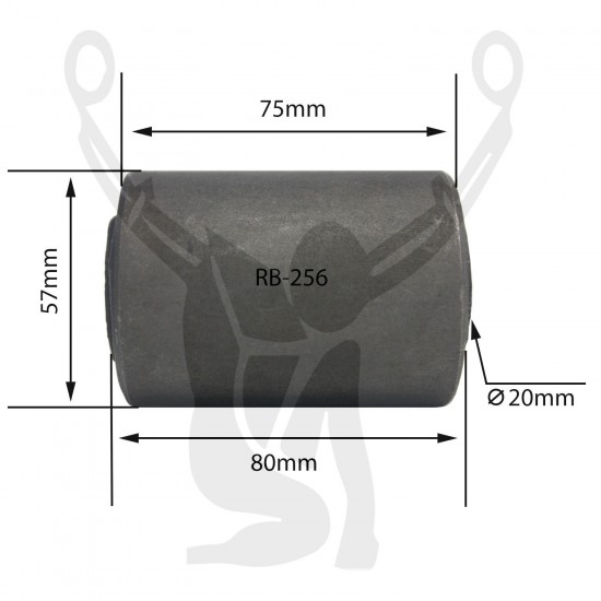 RB-256 Rubber Encased Bushing RB-256 Rubber Encased Bushing