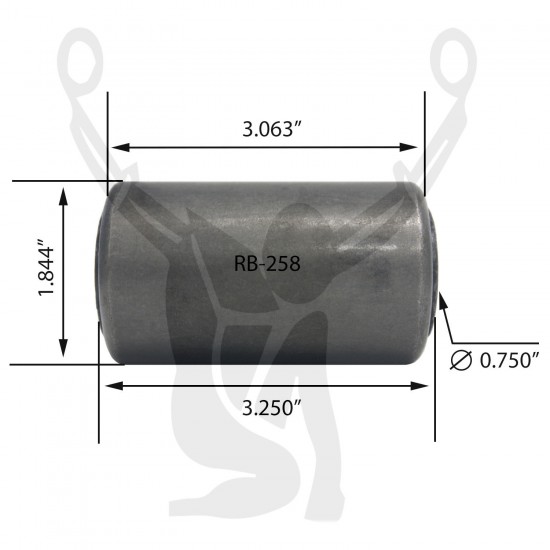 RB-258 Rubber Encased Bushing