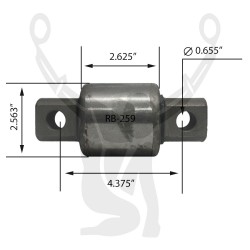 RB-259 Rubber Encased Bushing