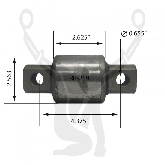 RB-259 Rubber Encased Bushing RB-259 Rubber Encased Bushing