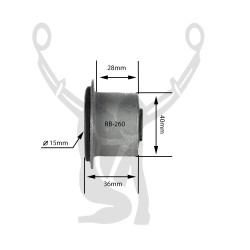 RB-260 Rubber Encased Bushing