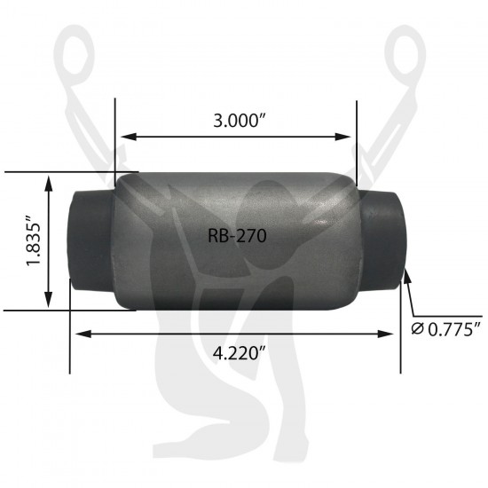 RB-270 Rubber Encased Bushing RB-270 Rubber Encased Bushing