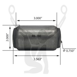 RB-280 Rubber Encased Bushing