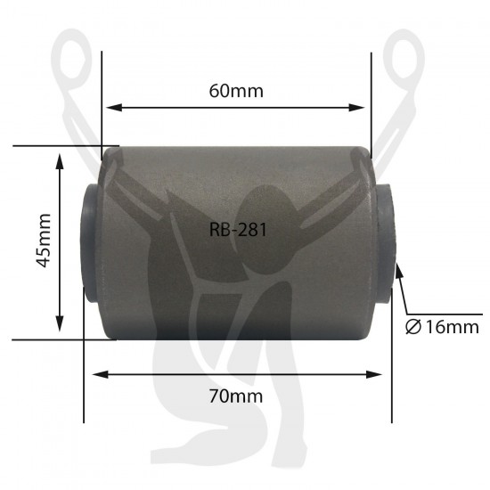 RB-281 Rubber Encased Bushing RB-281 Rubber Encased Bushing