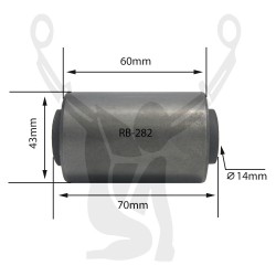 RB-282 Rubber Encased Bushing
