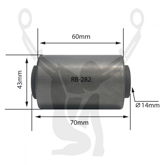 RB-282 Rubber Encased Bushing RB-282 Rubber Encased Bushing