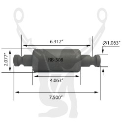 RB-308 Rubber Encased Bushing