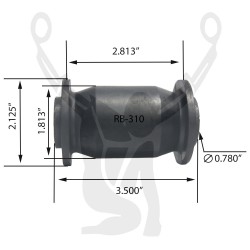 RB-310 Rubber Encased Bushing