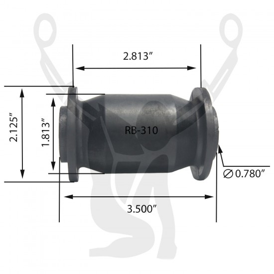 RB-310 Rubber Encased Bushing RB-310 Rubber Encased Bushing
