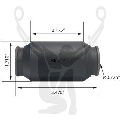 RB-314 Rubber Encased Bushing