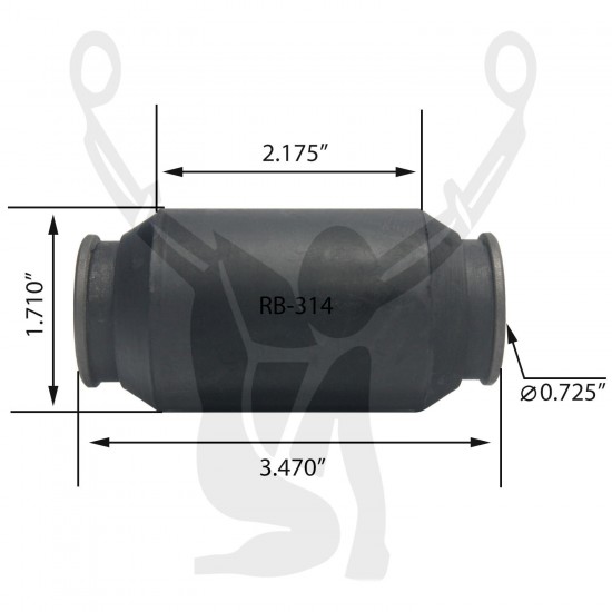 RB-314 Rubber Encased Bushing RB-314 Rubber Encased Bushing