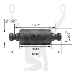 RB-324 Rubber Encased Bushing