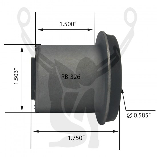 RB-326 Rubber Encased Bushing RB-326 Rubber Encased Bushing