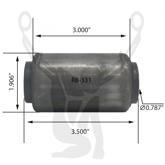 RB-331 Rubber Encased Bushing RB-331 Rubber Encased Bushing