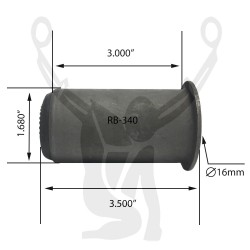 RB-340 Rubber Encased Bushing
