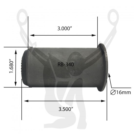 RB-340 Rubber Encased Bushing RB-340 Rubber Encased Bushing