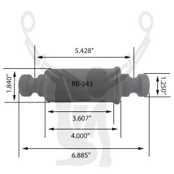 RB-343 RUBBER ENCASED BUSHING