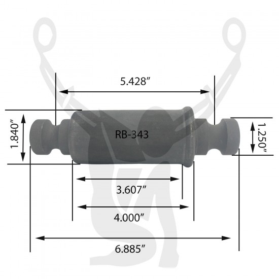RB-343 RUBBER ENCASED BUSHING RB-343 RUBBER ENCASED BUSHING