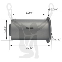 RB-348 Rubber Encased Bushing