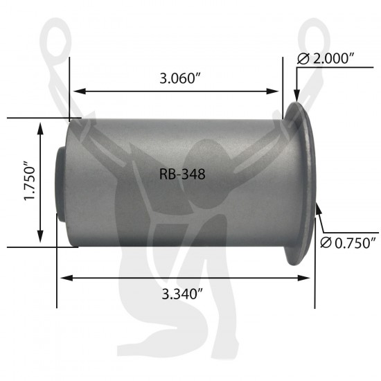 RB-348 Rubber Encased Bushing RB-348 Rubber Encased Bushing