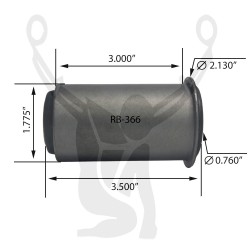 RB-366 Rubber Encased Bushing