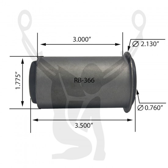 RB-366 Rubber Encased Bushing RB-366 Rubber Encased Bushing
