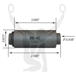 RB45 Rubber Encased Bushing