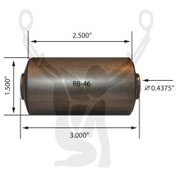 RB46 Rubber Encased Bushing