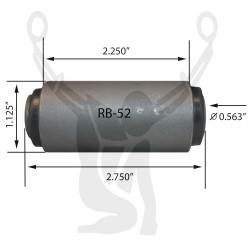 RB52 Rubber Encased Bushing