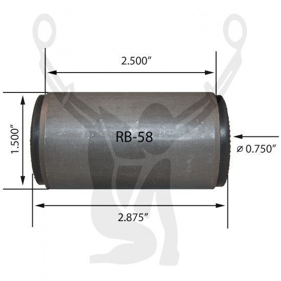 RB-58 Rubber Encased Bushing RB-58 Rubber Encased Bushing