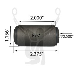 RB7 Rubber Encased Bushing