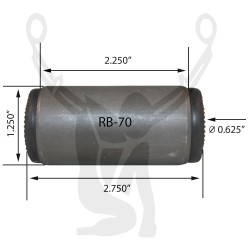 RB-70 Rubber Encased Bushing