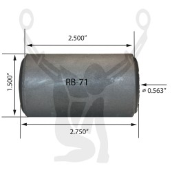 RB-71 Rubber Encased Bushing
