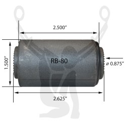 RB-80 Rubber Encased Bushing