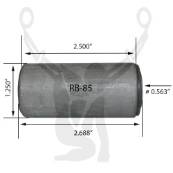 RB-85 Rubber Encased Bushing