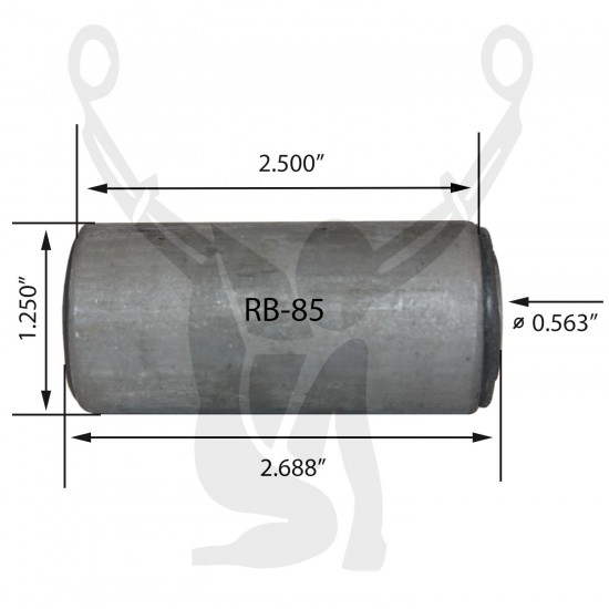 RB-85 Rubber Encased Bushing RB-85 Rubber Encased Bushing