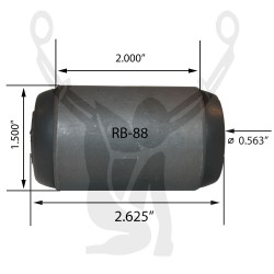 RB-88 Rubber Encased Bushing