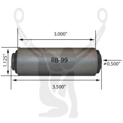 RB-99 Rubber Encased Bushing