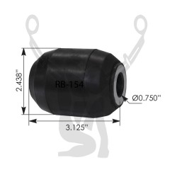 RB-154 Rubber Encased Bushing