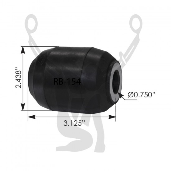 RB-154 Rubber Encased Bushing