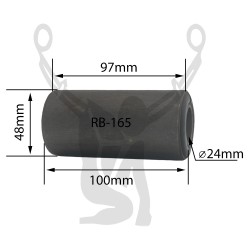 RB-165 Rubber Encased Bushing