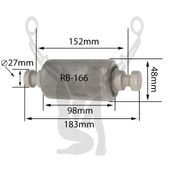 RB-166 Rubber Encased Bushing